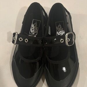 Vans Shiny Black Mary Jane Shoes